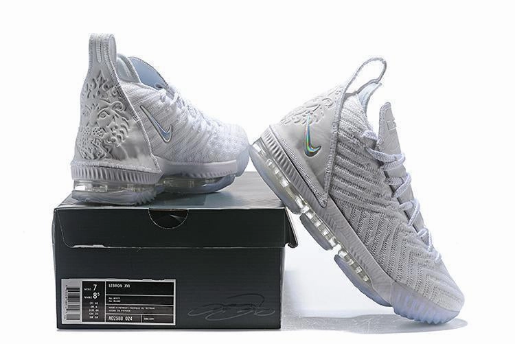 Nike Lebron XV 16 EP Grey White Men Shoes Sale Size US7,8,8.5,9,10,11,12 Asics Wrestling Shoes Size 14