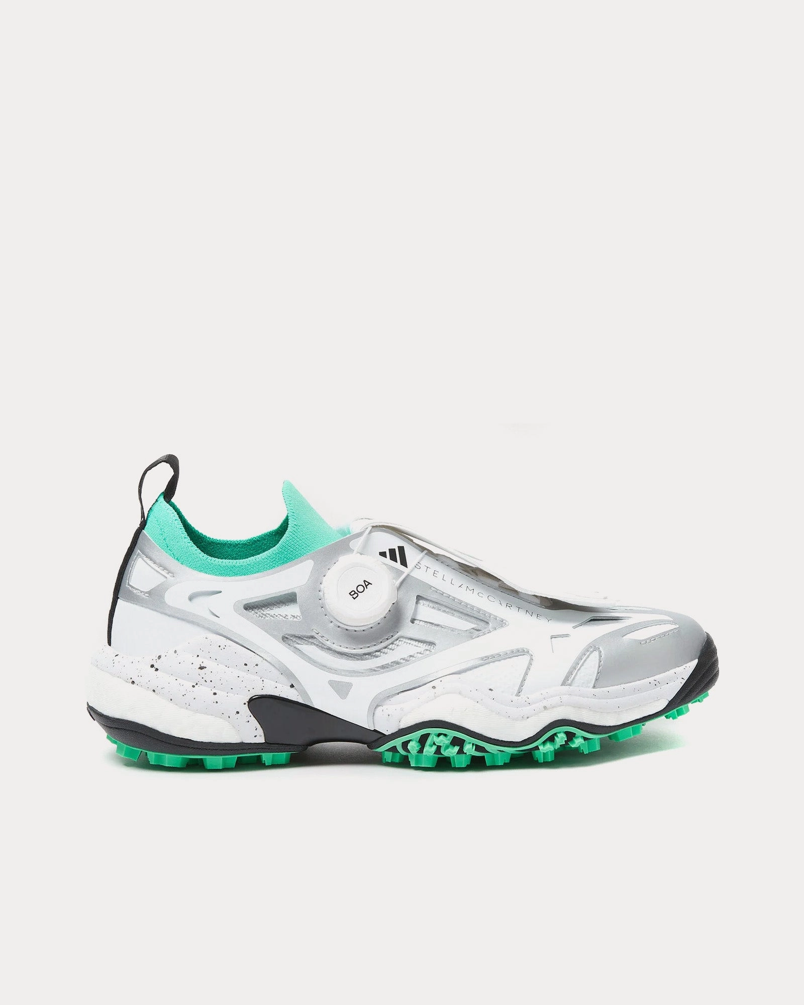 Codechaos White / Bright Green / Silver Golf Shoes University Of Michigan Adidas Shoes