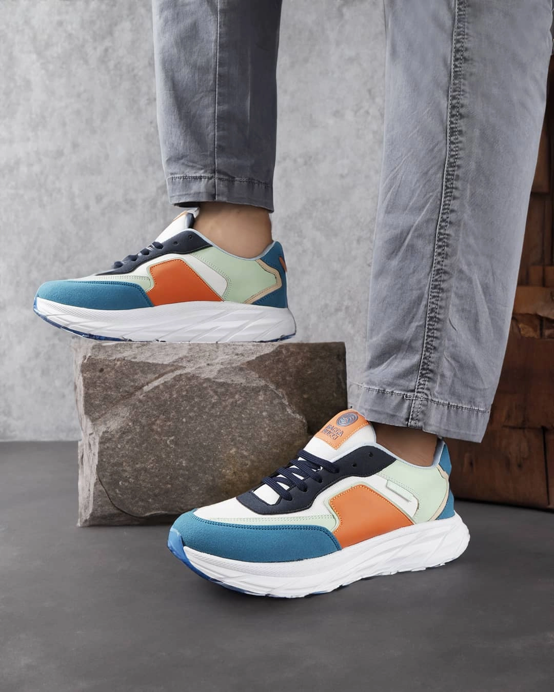 Bacca Bucci Men's SYLVIA Chunky Sole Sneakers Twinkle Toes Sneakers