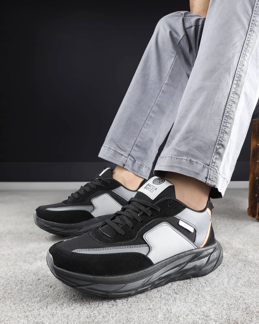 Bacca Bucci Men's SYLVIA Chunky Sole Sneakers Rack Room Sneakers