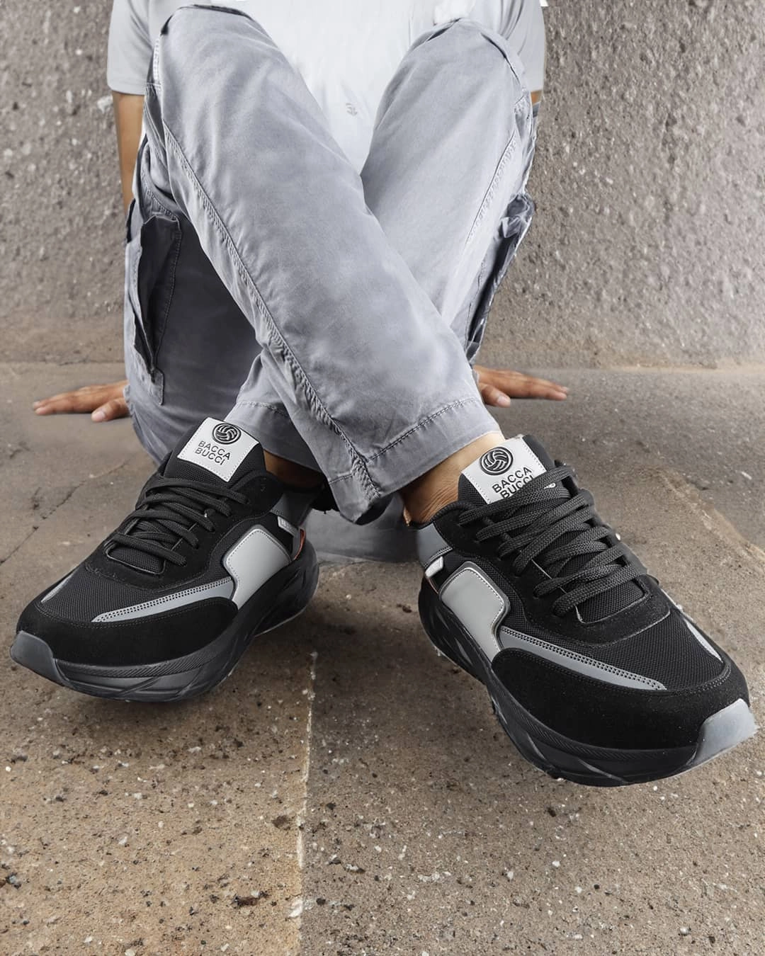 Bacca Bucci Men's SYLVIA Chunky Sole Sneakers Best Sneakers For Indoor Cycling