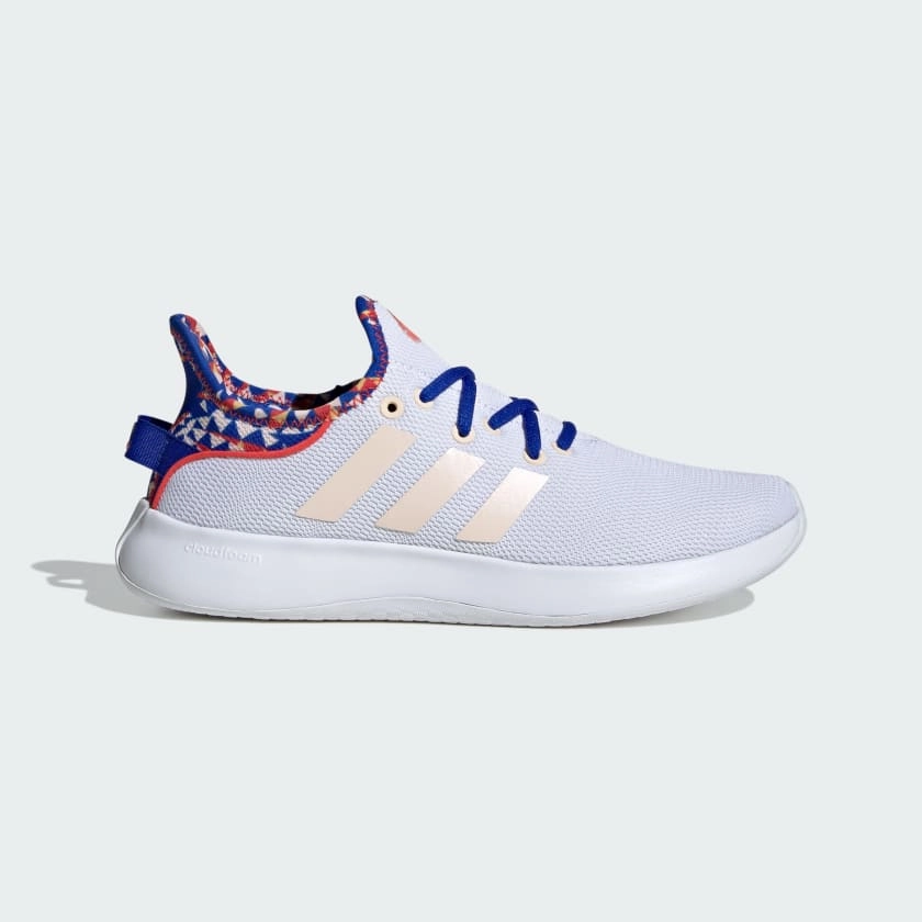 Adidas Shoes Gazelles Adidas Women's Lifestyle "Cloudform Pure" Sneakers - Cloud White / Bliss Orange / Bright Red