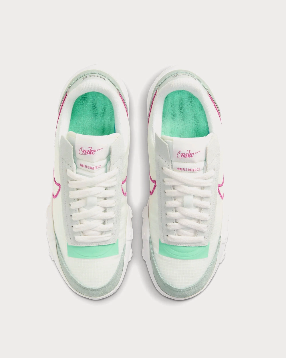 Padel Shoes Asics Waffle Racer 2X Steam / Light Sienna / Green Glow / Active Fuchsia Running Shoes