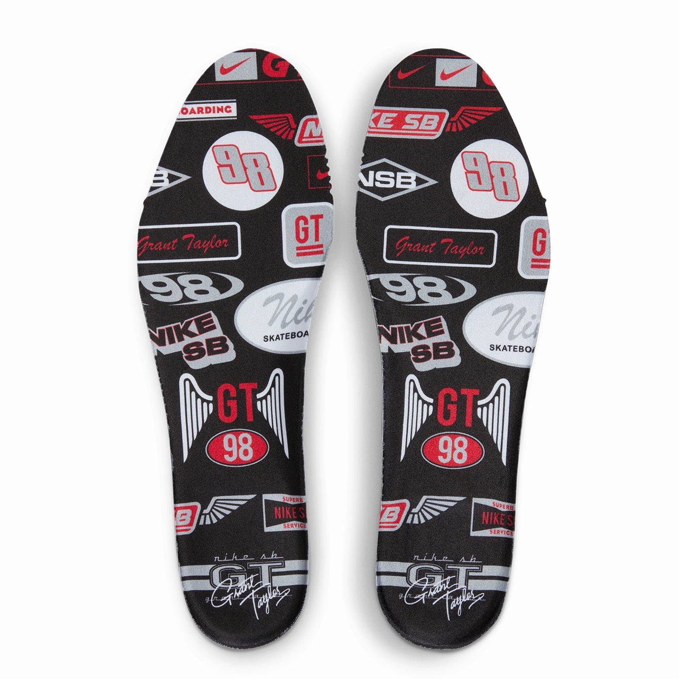 Asics Shoes Measurement Nike SB Zoom Blazer Mid Pro GT Shoes - Black / Metallic Silver - University Red