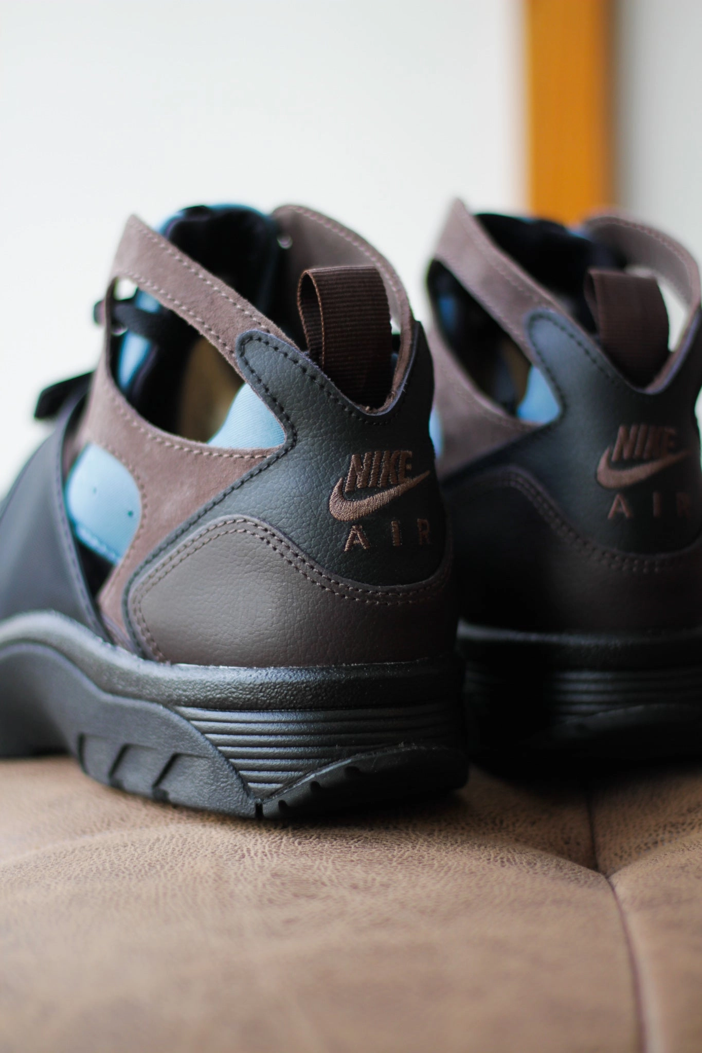 Asics Shoes Kayano 21 NIKE AIR TRAINER HURACHE "BLACK/BAROQUE BROWN-SMOKEY BLUE"