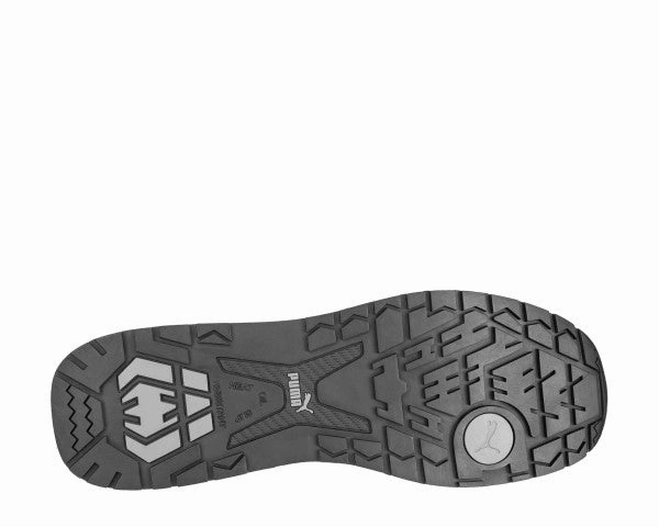 Puma Men's 643185 Front Side Black Gray Low Composite Safety Toe Metal Free Work Shoes Asics Shoes Gt 2000 4