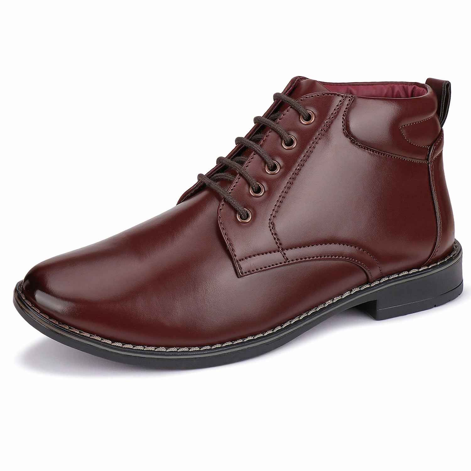 Slippers Outline Drawing Bersache Comfortable Formal Outdoor Stylish Officewear Partywear Shoes For Men 9094(Brown)