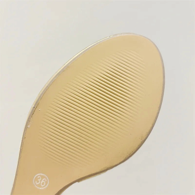 Liyke PVC transparente Schuhe fr Frauen Plattform Keile Hausschuhe breites Band runder Kopf offene Zehen Gold High Heels Sommers andalen Stardew Valley Slippers