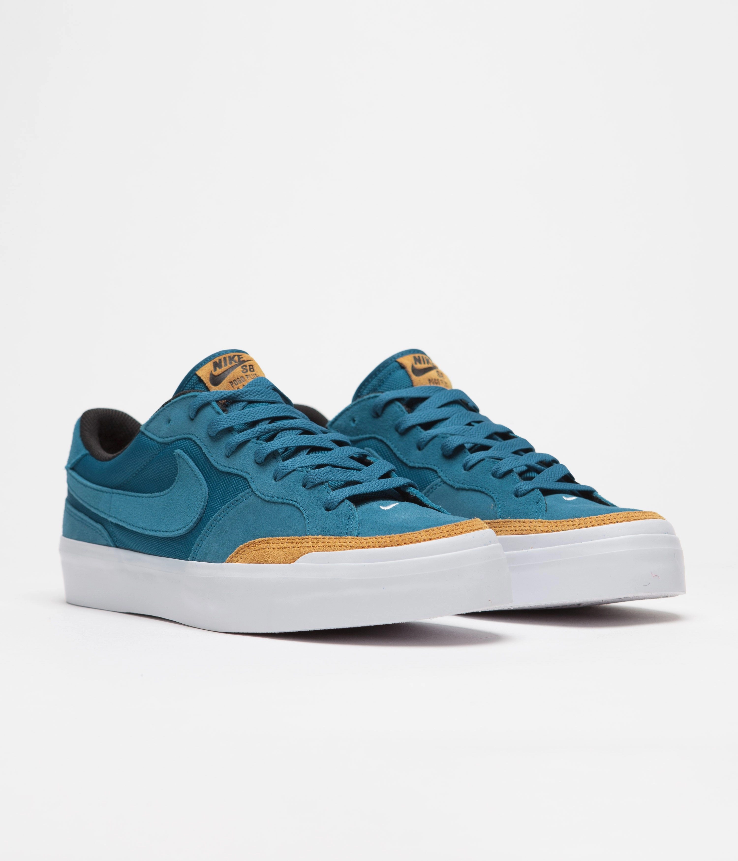 Nike SB Pogo Plus Premium Shoes - Green Abyss / Green Abyss - Desert Ochre Asics Novablast 5 Running Shoe