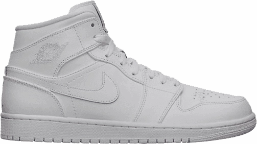 Nike Air Jordan 1 Mid White Shoes Basketball Men Banned Asics Shoes