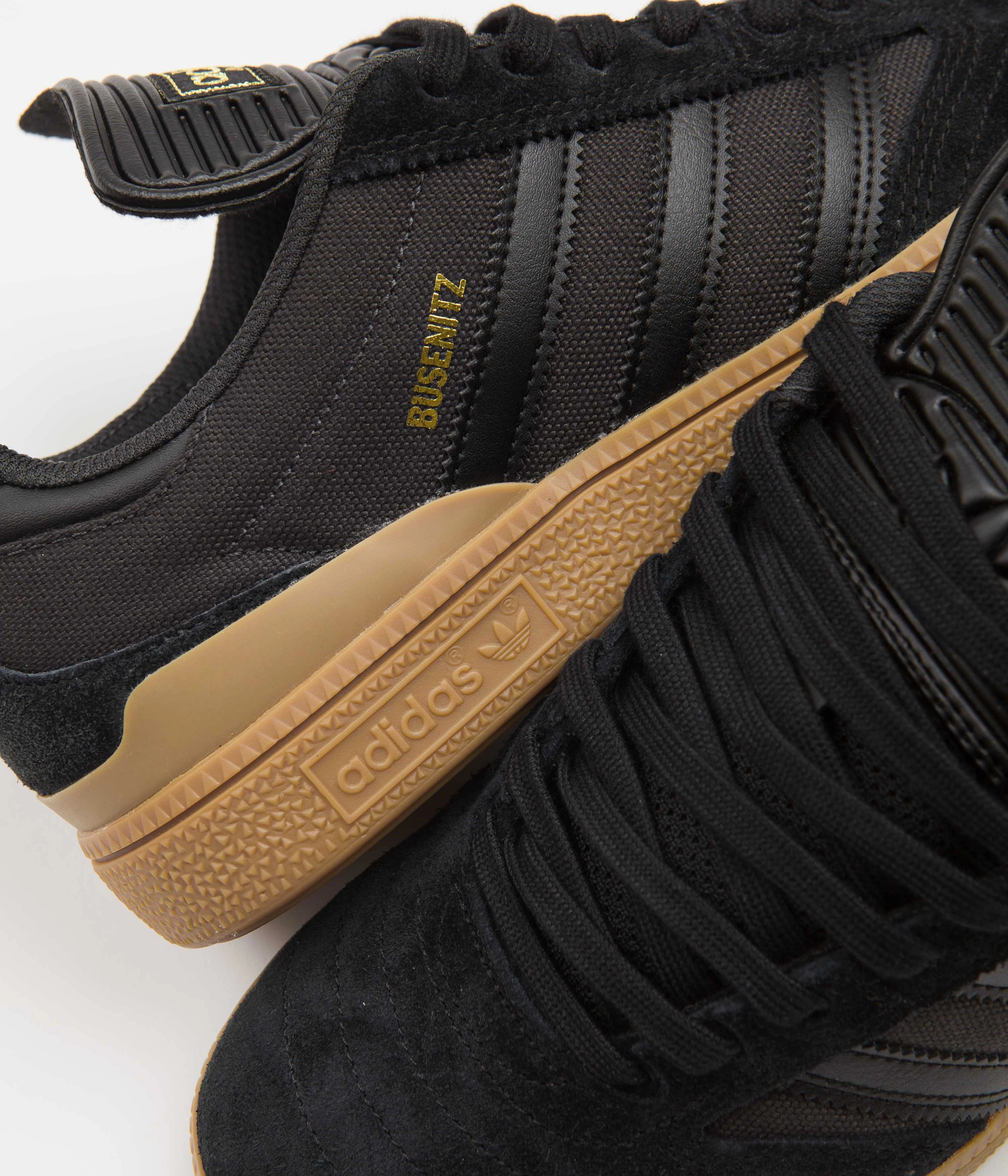 Adidas Busenitz Shoes - Core Black / Carbon / Gold Metallic Newest Adidas Shoes
