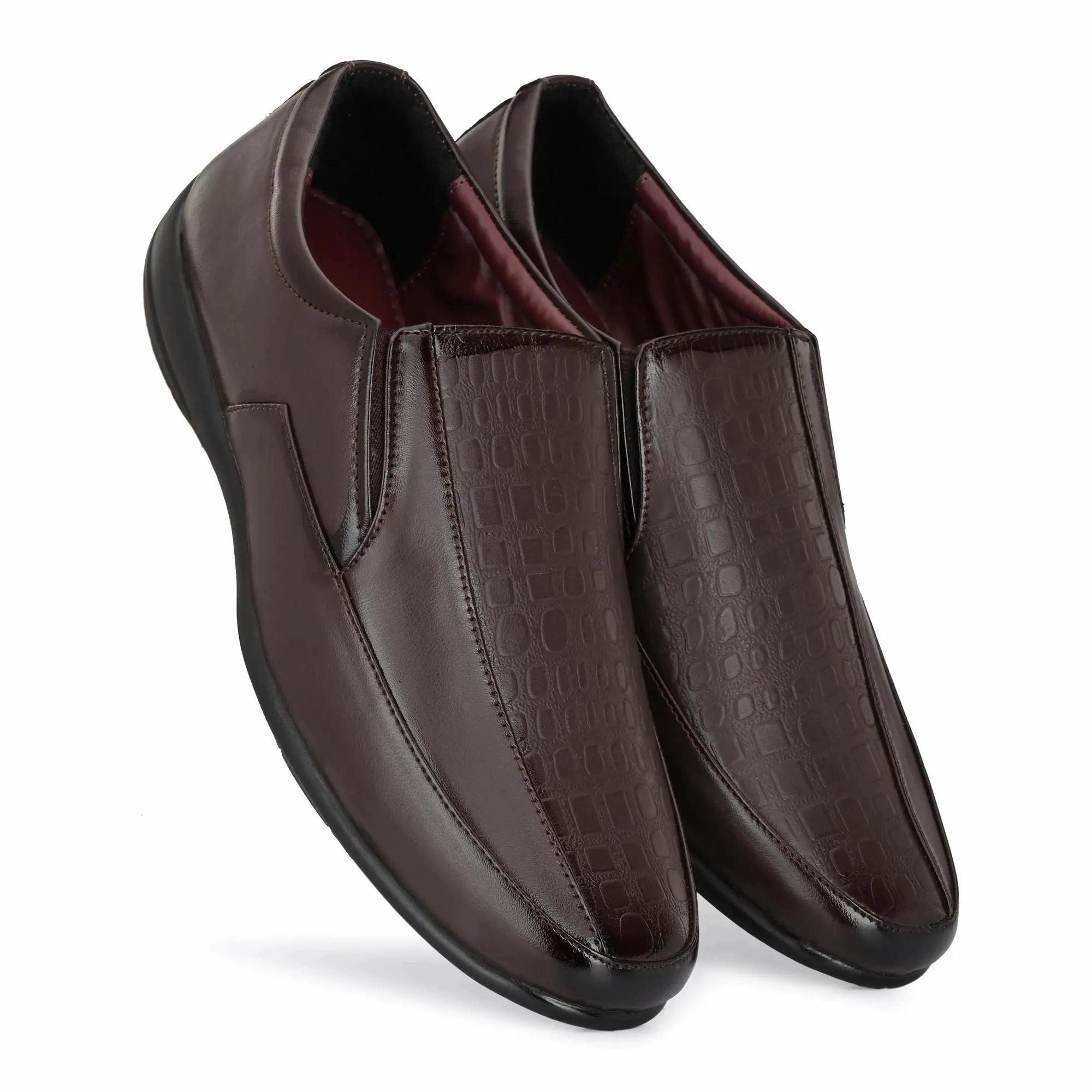 Loafers Brown Formal Synthetic Slip-on Leather Loafer Loafers Dressing Style