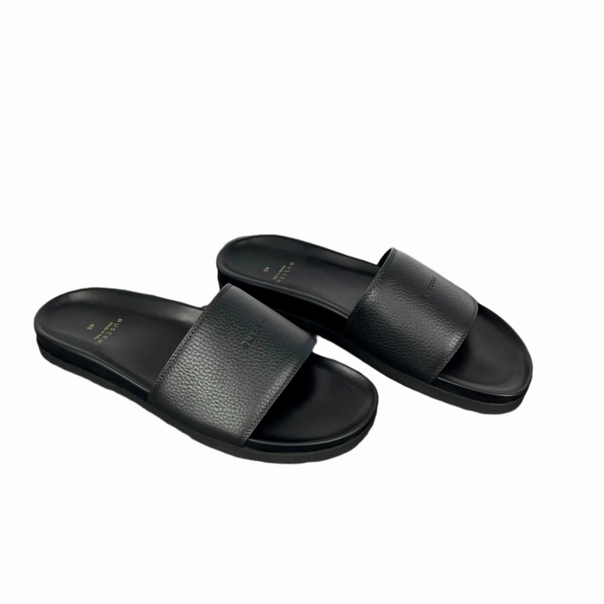 Mukluk Boot Slippers Buscemi Mens Slide Alce Black Leather Sandals