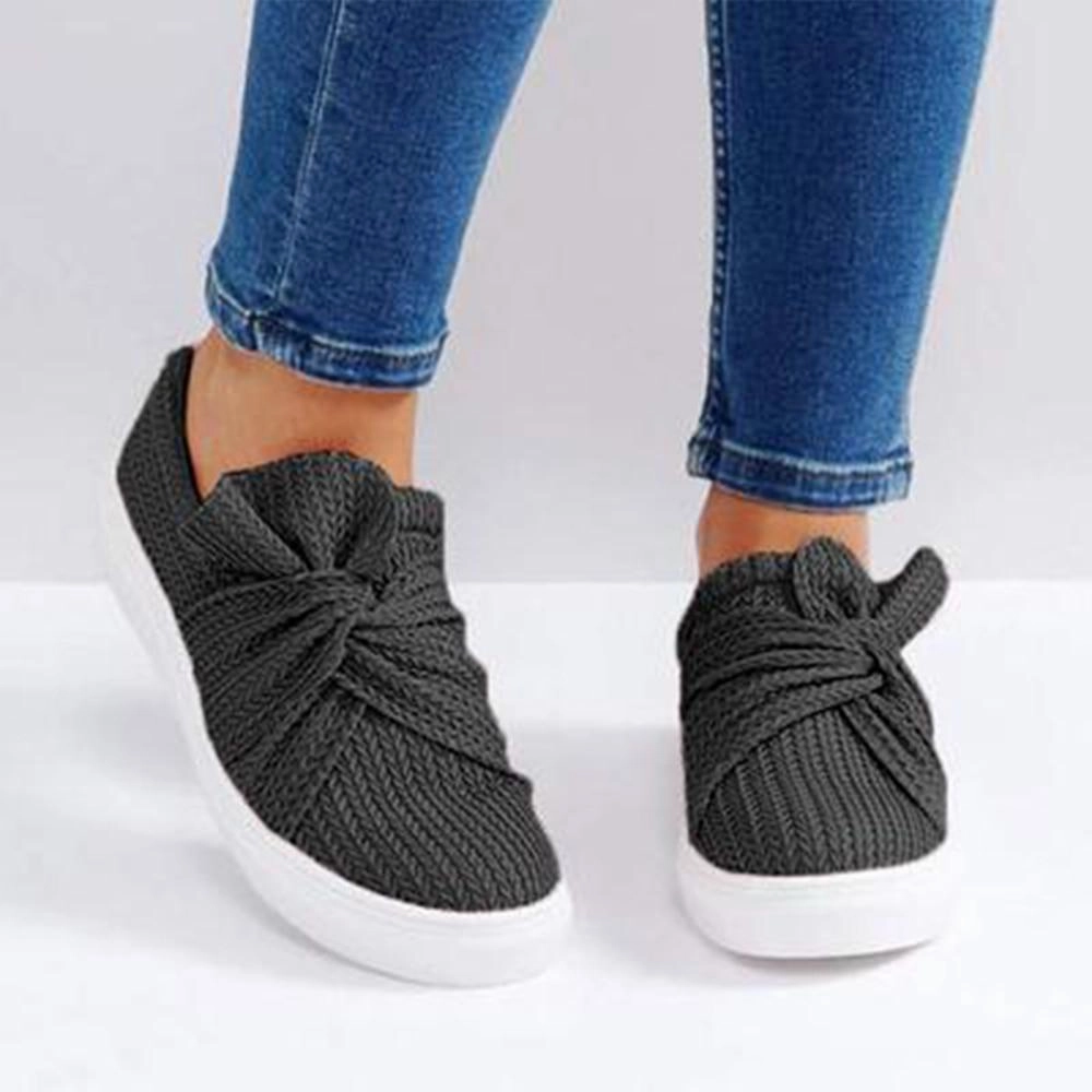 Bow Breathable Flats Slip On Canvas Loafers Best Quality Loafers