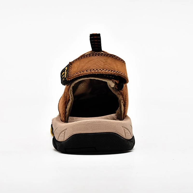 Best Slide Sandals Men's Outdoor Casual Leather Sports Sandals