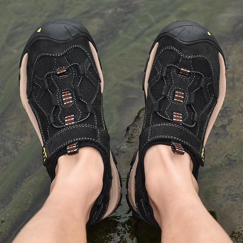 Men's Outdoor Casual Leather Sports Sandals Sandals Church Palm Avenue