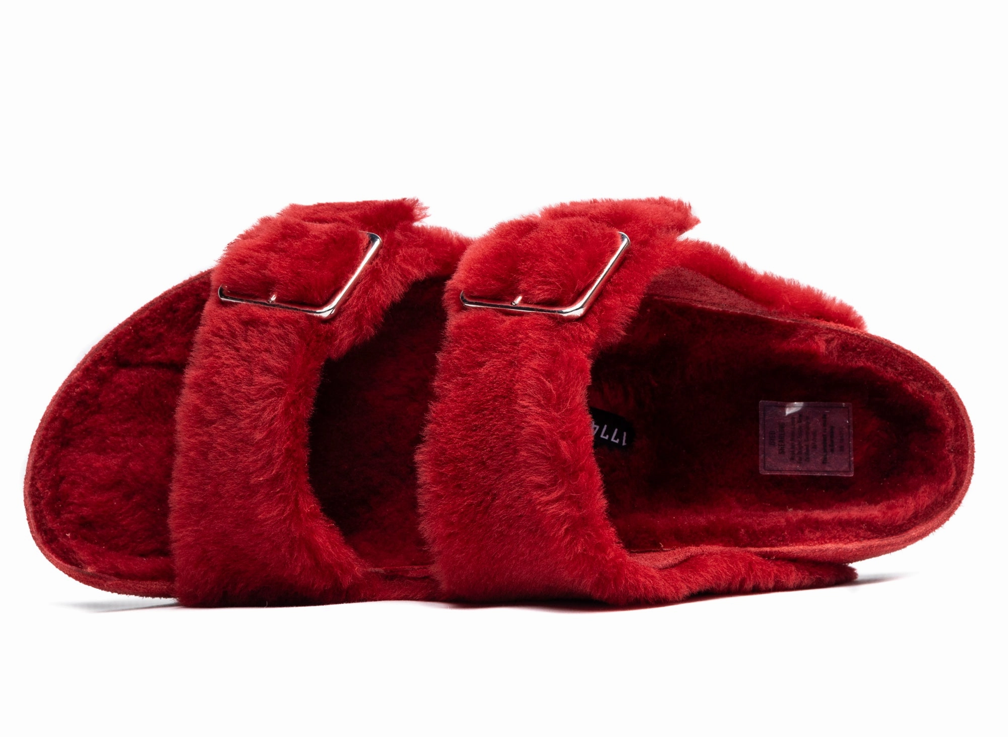 St Sandals Birkenstock Arizona 1774 in Shearling Red