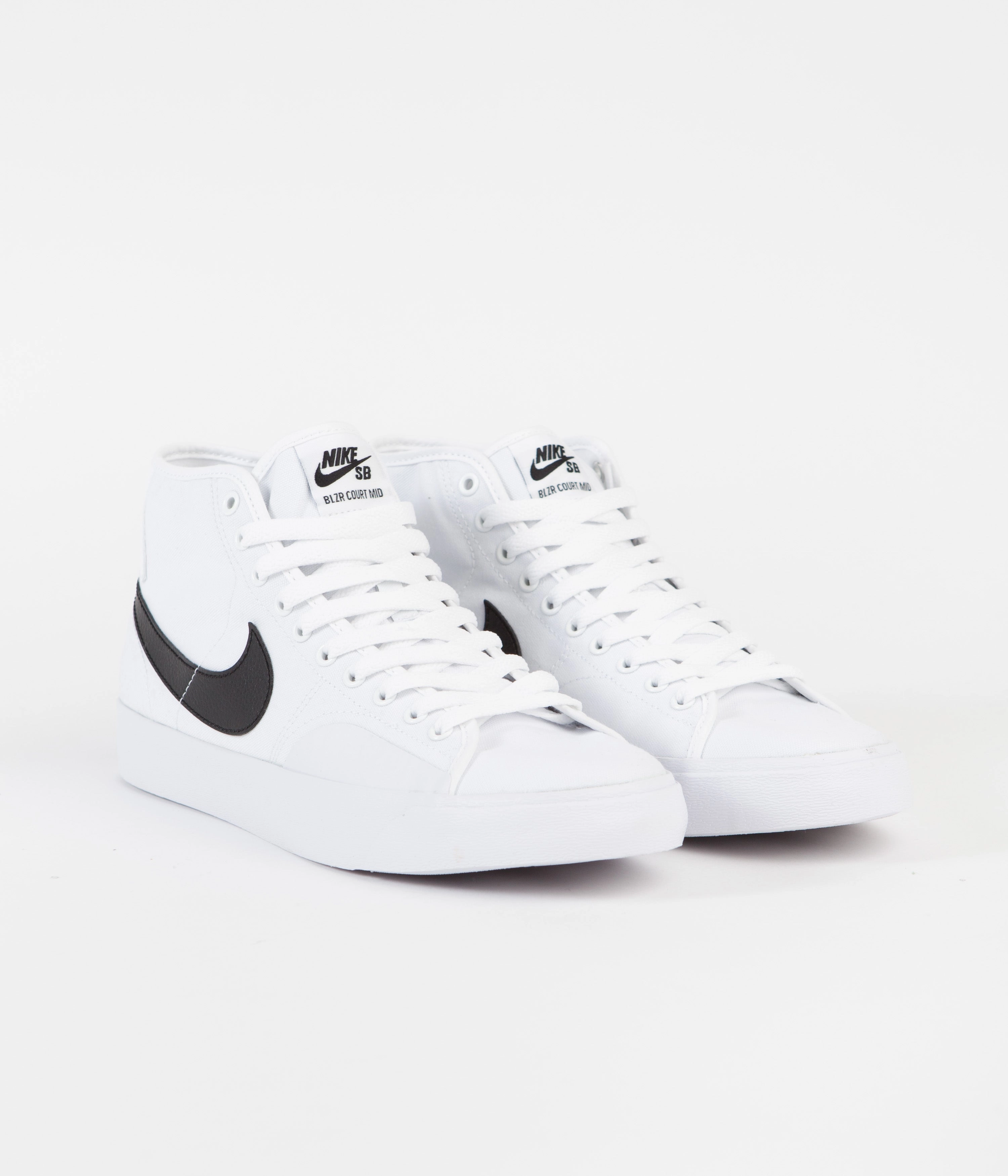 Difference In Asics Running Shoes Nike SB Blazer Court Mid Shoes - White / Black - White