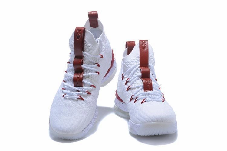 Design Your Own Asics Shoes Nike Lebron XV 15 White Bordeaux Red Men Shoes Sale Size US7,8,8.5,9,10,11,12