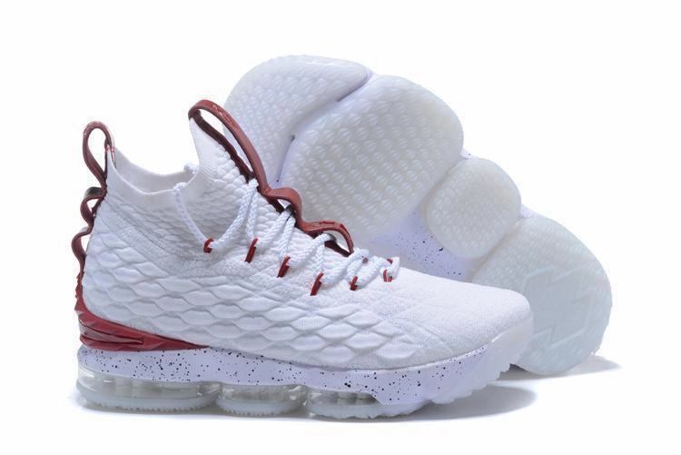 Size Chart Asics Running Shoes Nike Lebron XV 15 White Bordeaux Red Men Shoes Sale Size US7,8,8.5,9,10,11,12