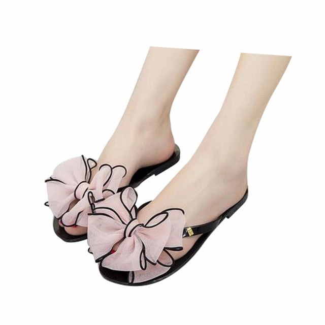 Jk And D Flip Flops HEE GRAND Bowtie Flip Flops Summer Style Gladiator Slippers Slip On Beach Shoes Woman Sweet Slippers Women Shoes XWZ2722