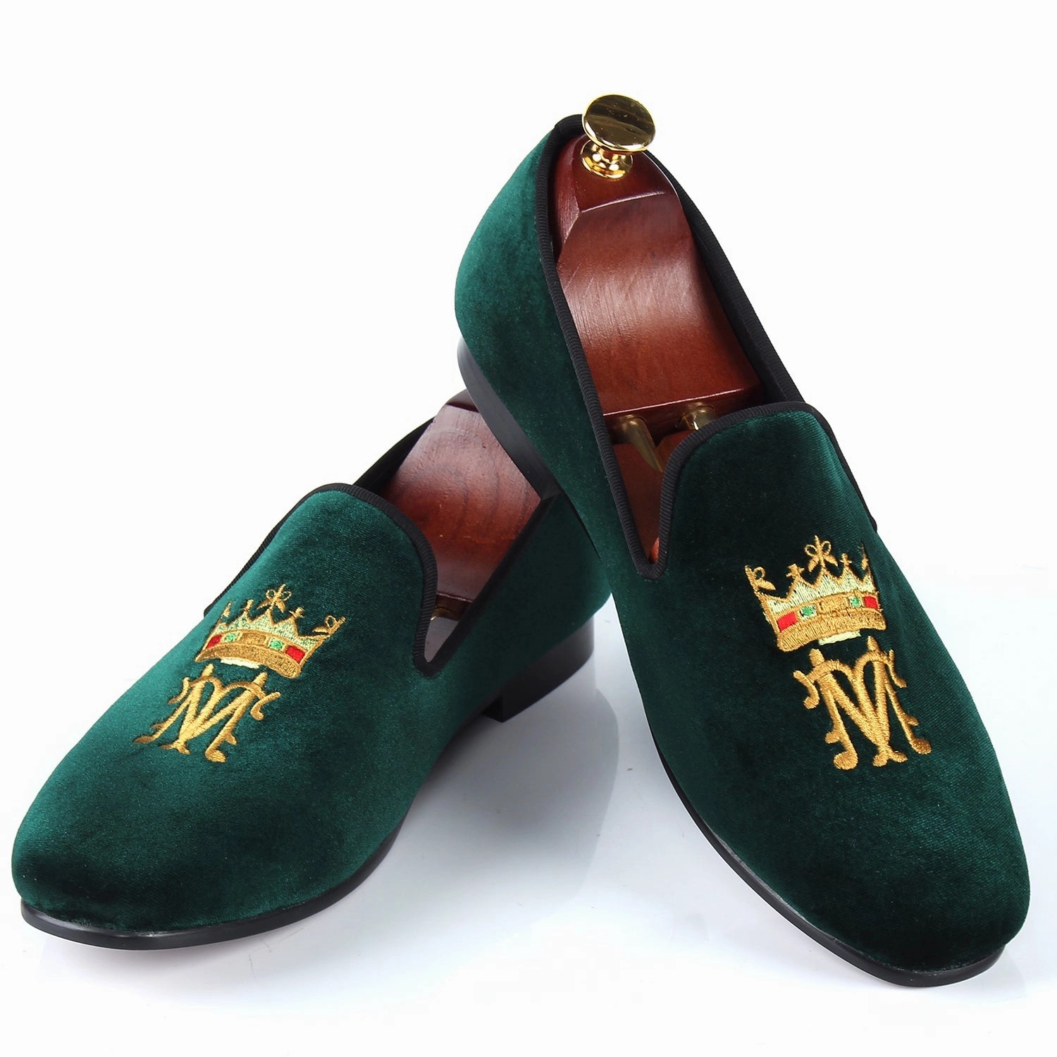 Harpelunde Men Driving Loafer Shoes Blue Velvet Slippers Japanese Zori Slippers