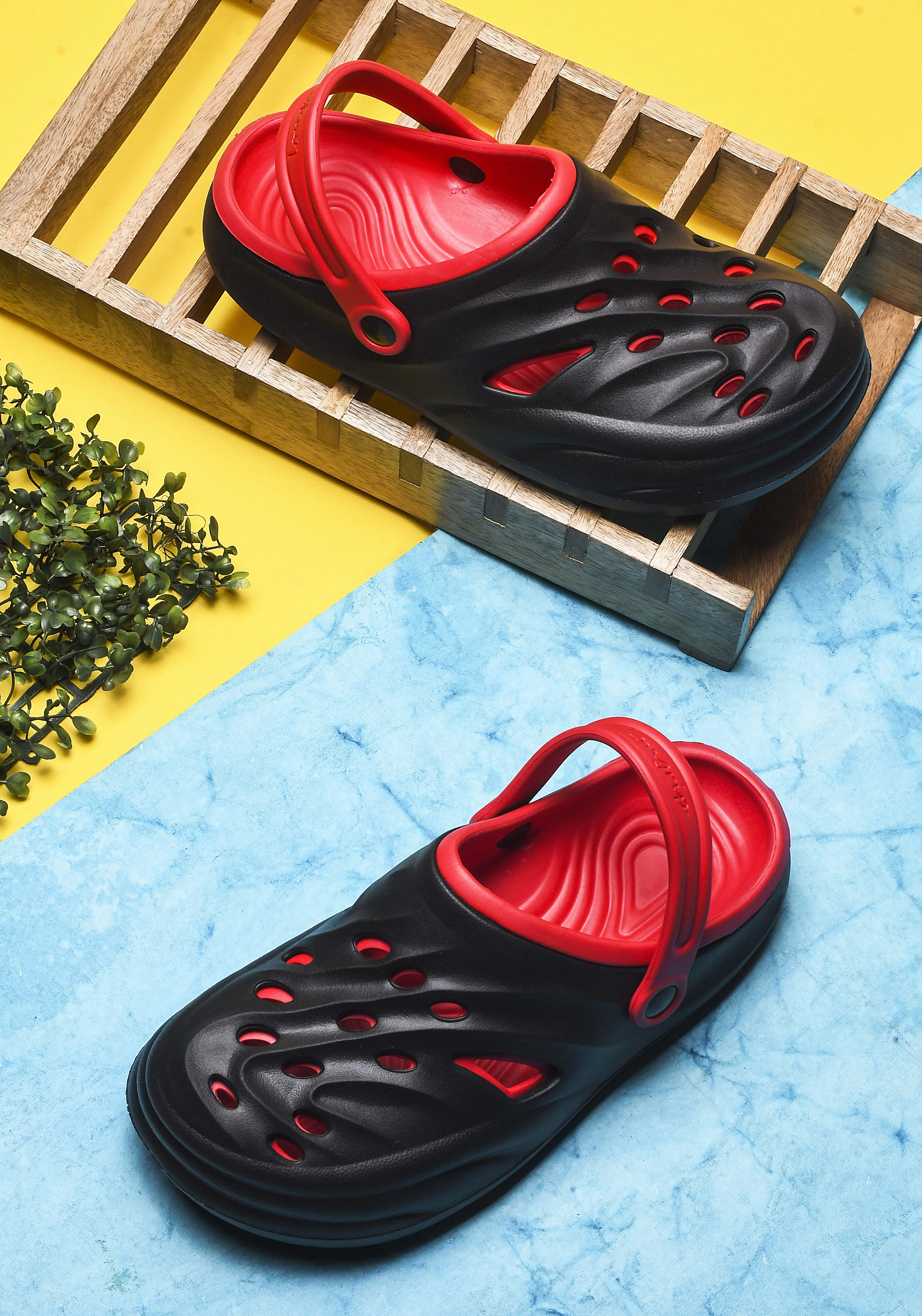 Bersache Extra Soft Classic Casual with  Regular wear with Ultra Soft & Flexibility Technology Clogs for Men's & Boy's 6029-Red Brookstone Nap Slippers