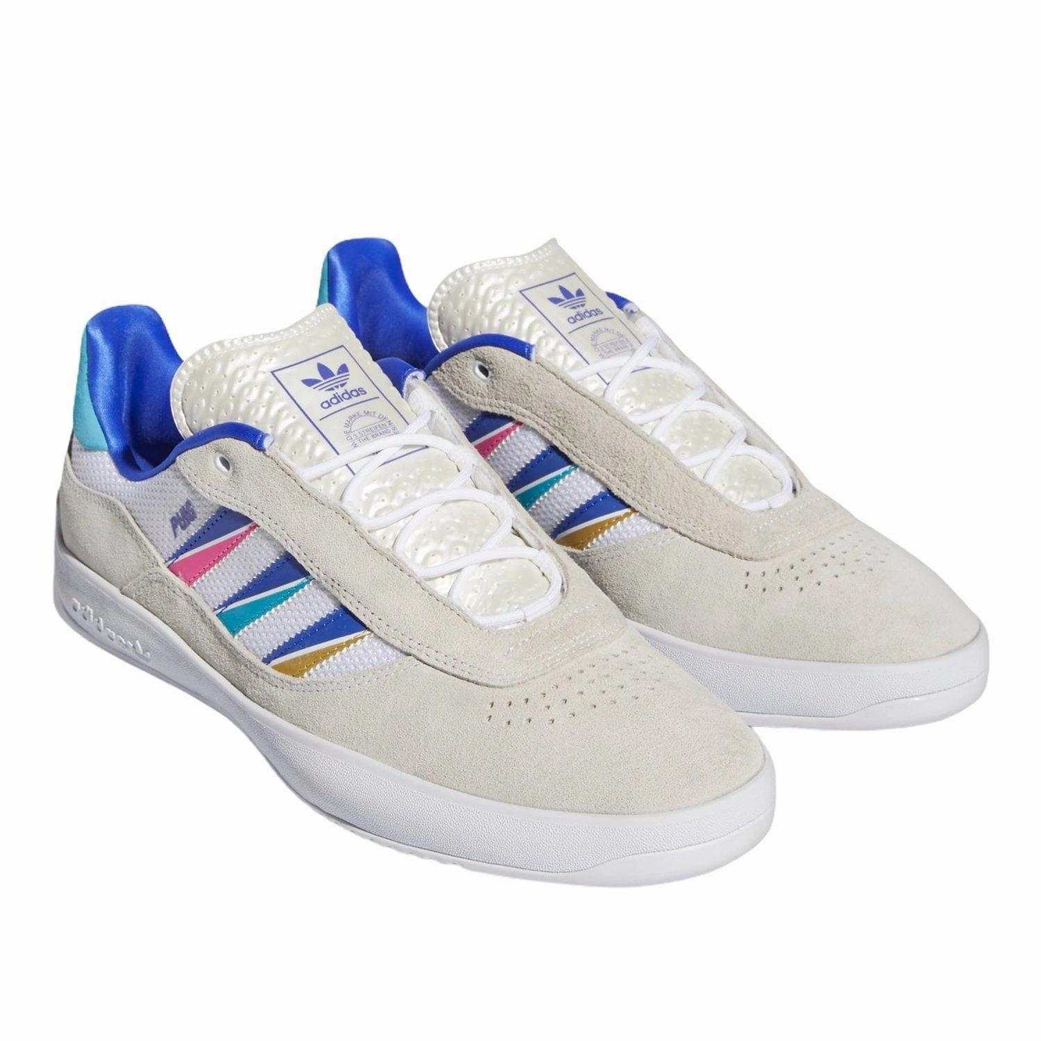 ADIDAS PUIG CLOUD WHITE / SONIC INK / SIGNAL CYAN Adidas Pro Vision Shoes