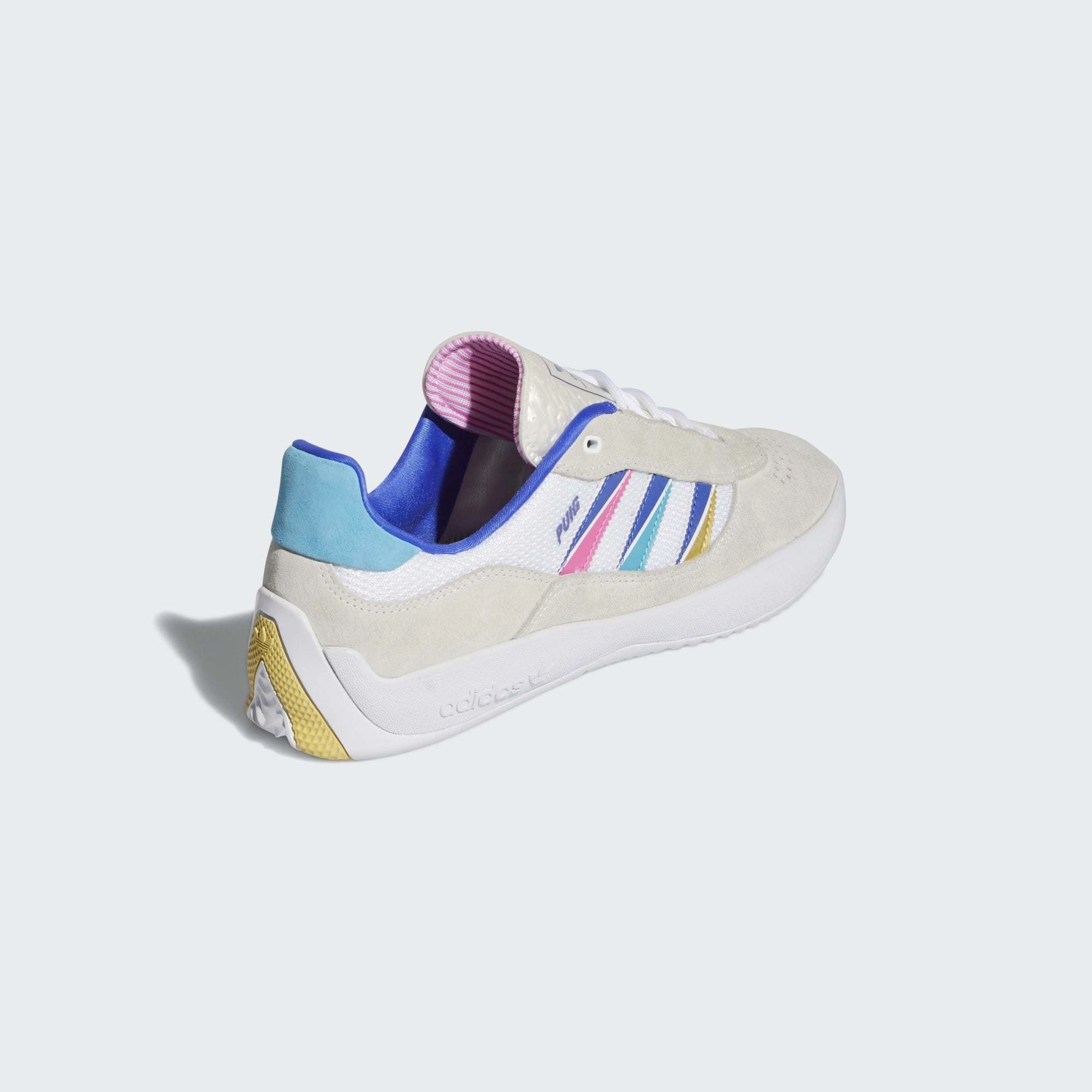 ADIDAS PUIG CLOUD WHITE / SONIC INK / SIGNAL CYAN Cloudfoam Running Shoes Adidas