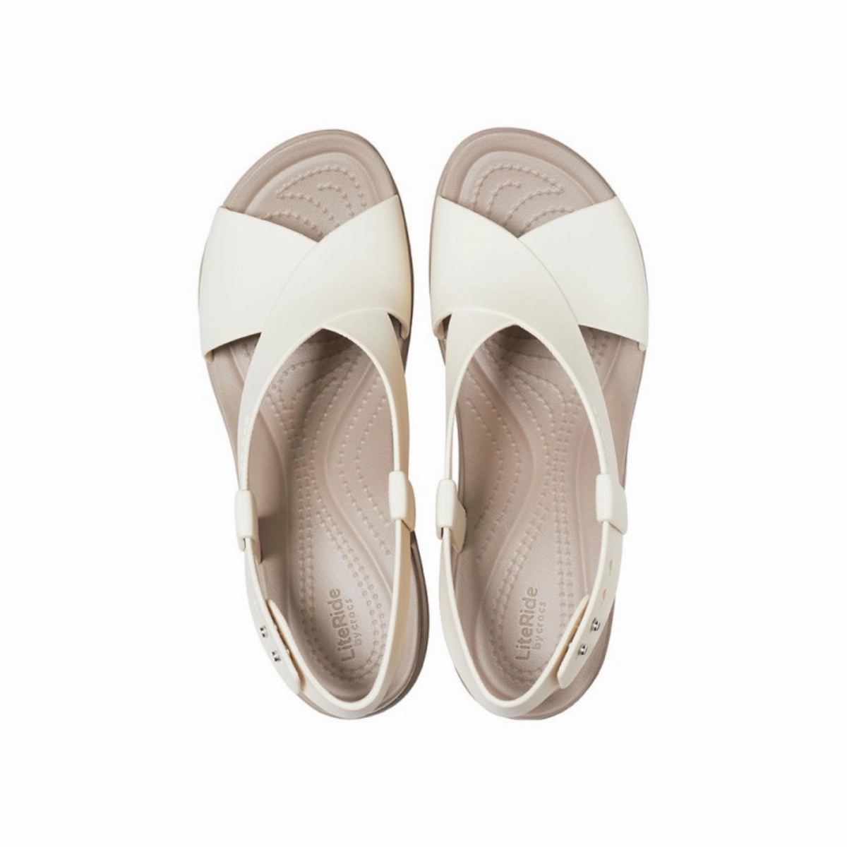 Crocs Brooklyn High Wedge Women Sandals - Oyster Flat Thong Flip Flops