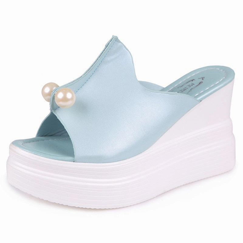 Fuzzy Cute Slippers Platform Sandals / Summer Sandal Slippers /Shoes for women