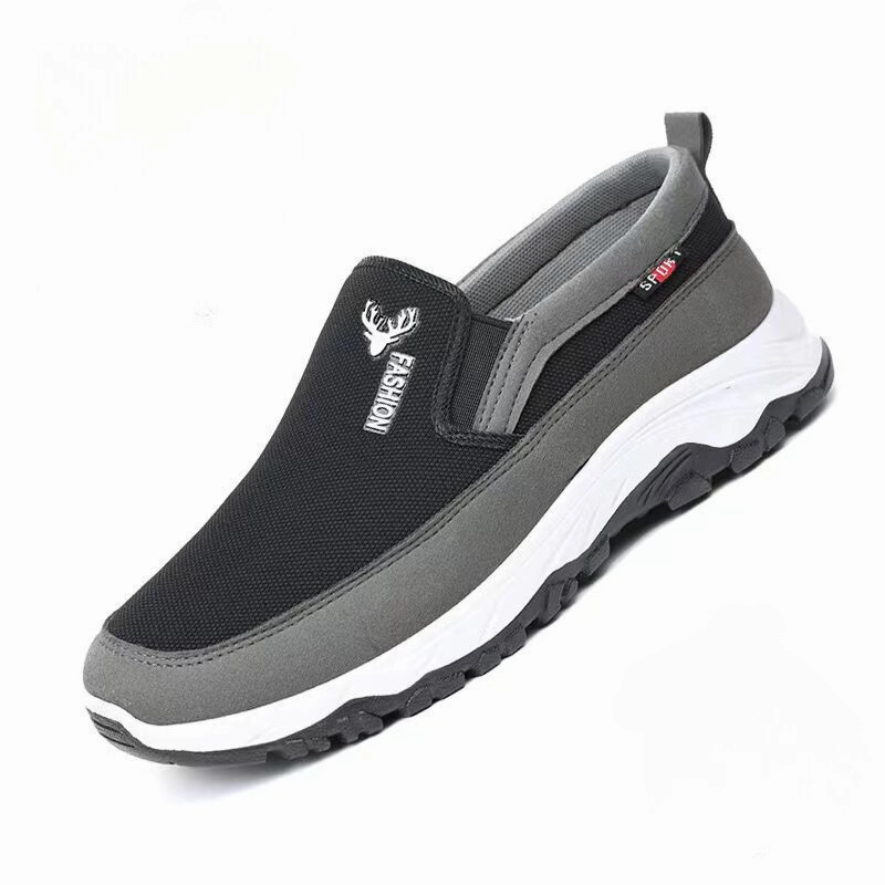 Flat Ballerina Shoes Cuzcare Orthopedic Men's Shoes Comfortable Soft Sole Canvas Slip-on