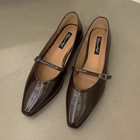 Therapy Shoes Ballet Flats DAIIIBABYYY  -  2024 White Autumn Women Flat Shoes Fashion Pointed Toe Shallow Slip On Ladies Elegant Csual Ballet Shoes Dress Laofer Shoes