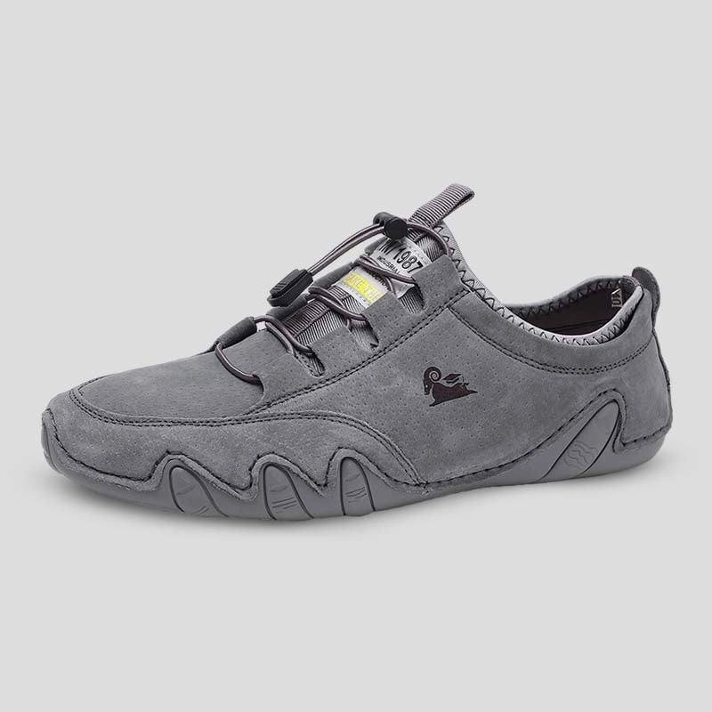 Zero Drop Shoes For Flat Feet Dbeck UrbanStride: Nubuck Leather Sportstyle Shoes For Outdoor And Everyday