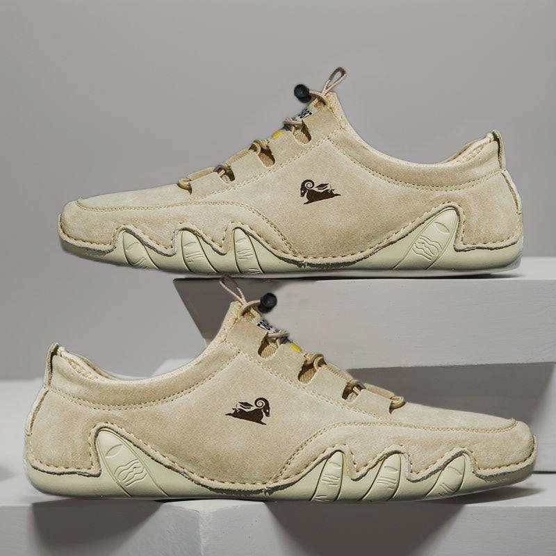 Dbeck UrbanStride: Nubuck Leather Sportstyle Shoes For Outdoor And Everyday Shoe Inserts Flat Feet