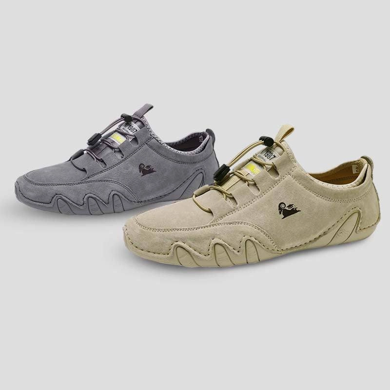 Powerlifting Shoes Flat Dbeck UrbanStride: Nubuck Leather Sportstyle Shoes For Outdoor And Everyday