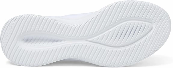 White Gum Sole Sneakers Skechers Women's Hands Free Slip-ins Ultra Flex 3.0 Shining Glitz Sneaker