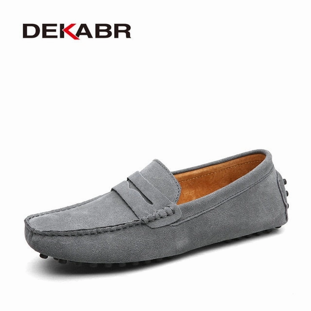 Italian Loafers DEKABR Brand Fashion Summer Style Soft Moccasins