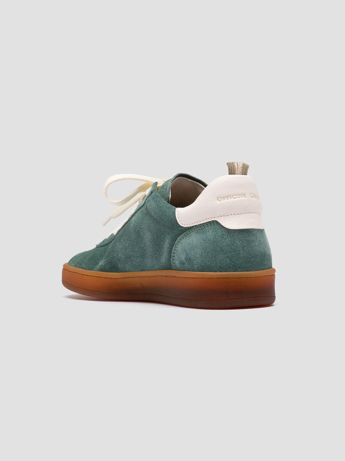 Mschf Sneakers DESTINY 101 - Green Leather and Suede Low Top Sneakers