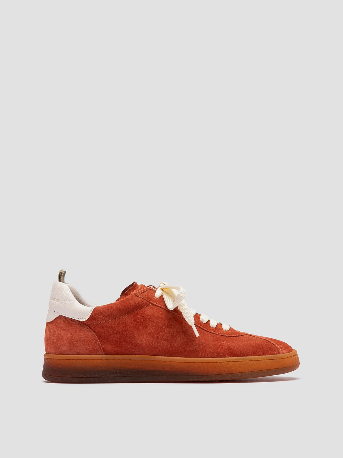 Slip On Sneakers DESTINY 101 - Red Leather and Suede Low Top Sneakers