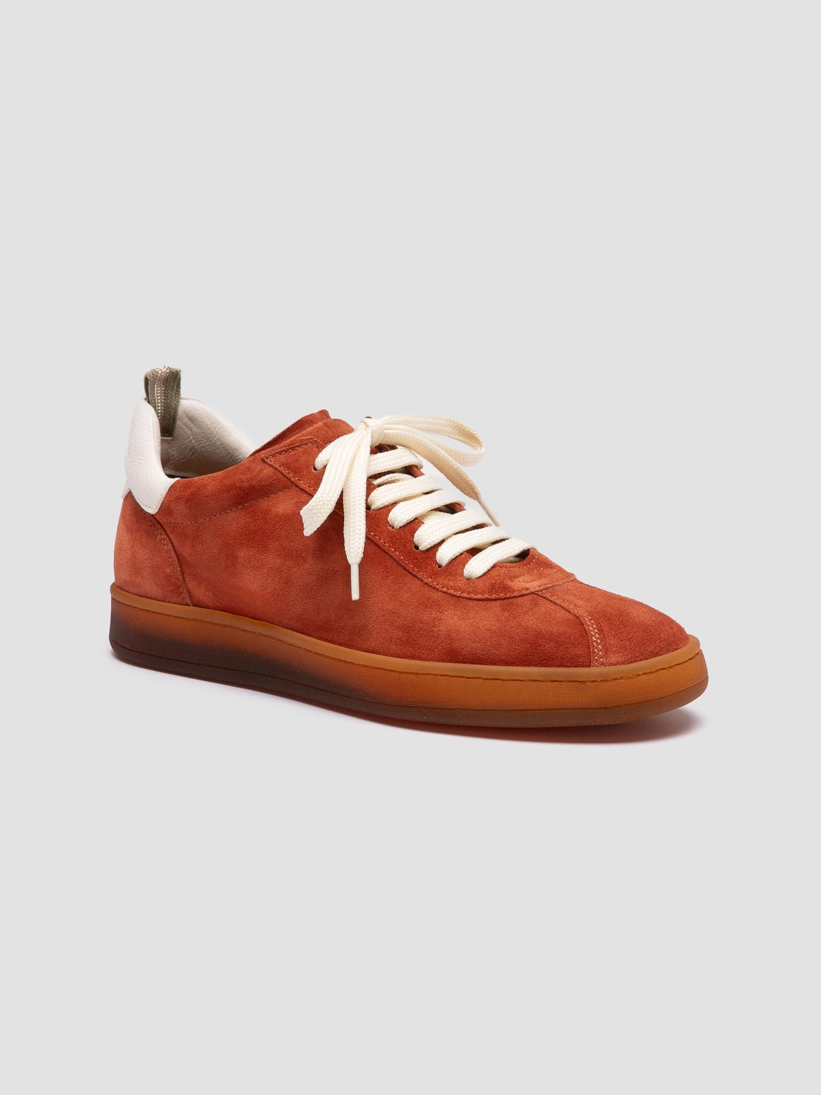 DESTINY 101 - Red Leather and Suede Low Top Sneakers Sneakers In Style