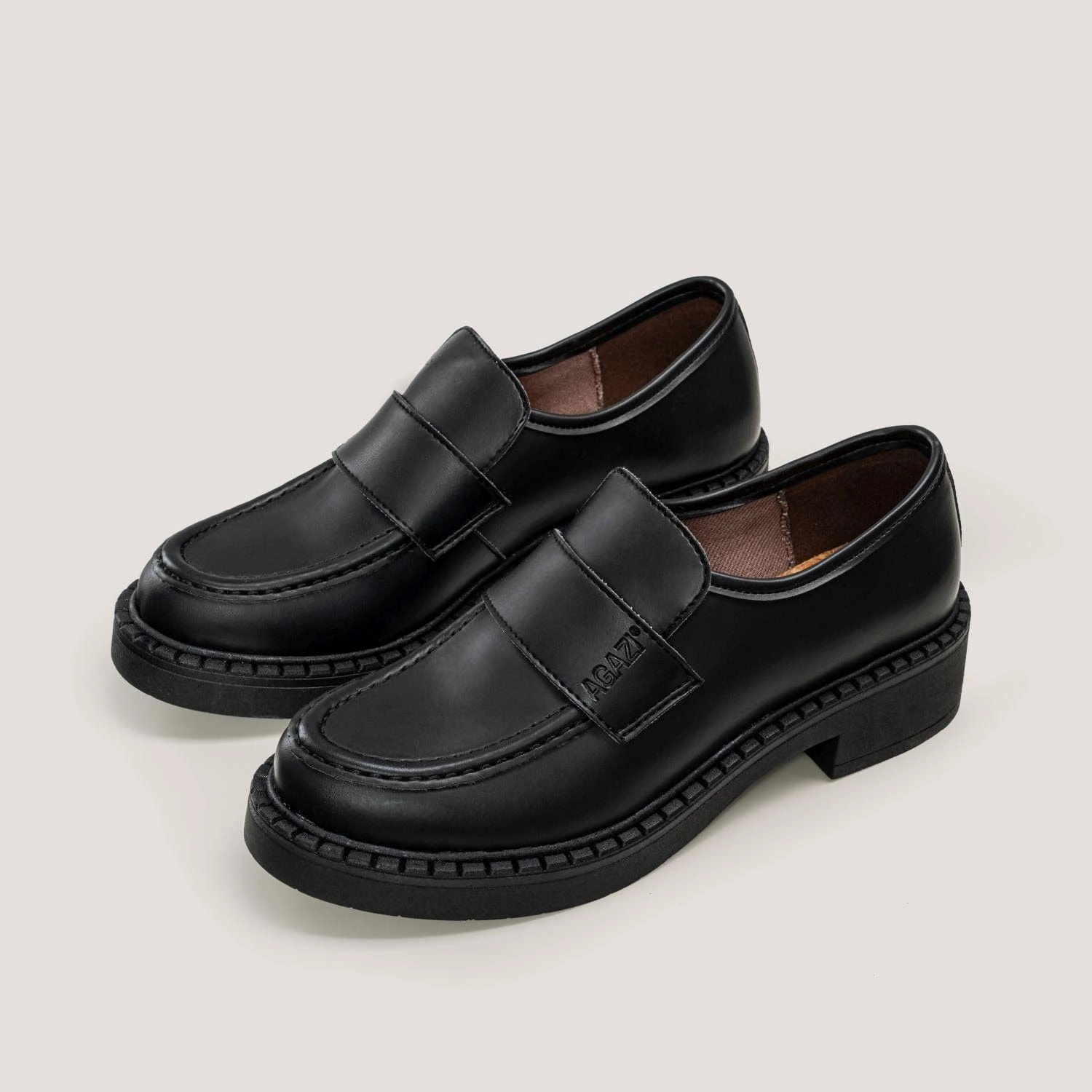 Diane Women's 3 in 1 Apple Leather Vegan Loafers | Black Payless Penny Loafers
