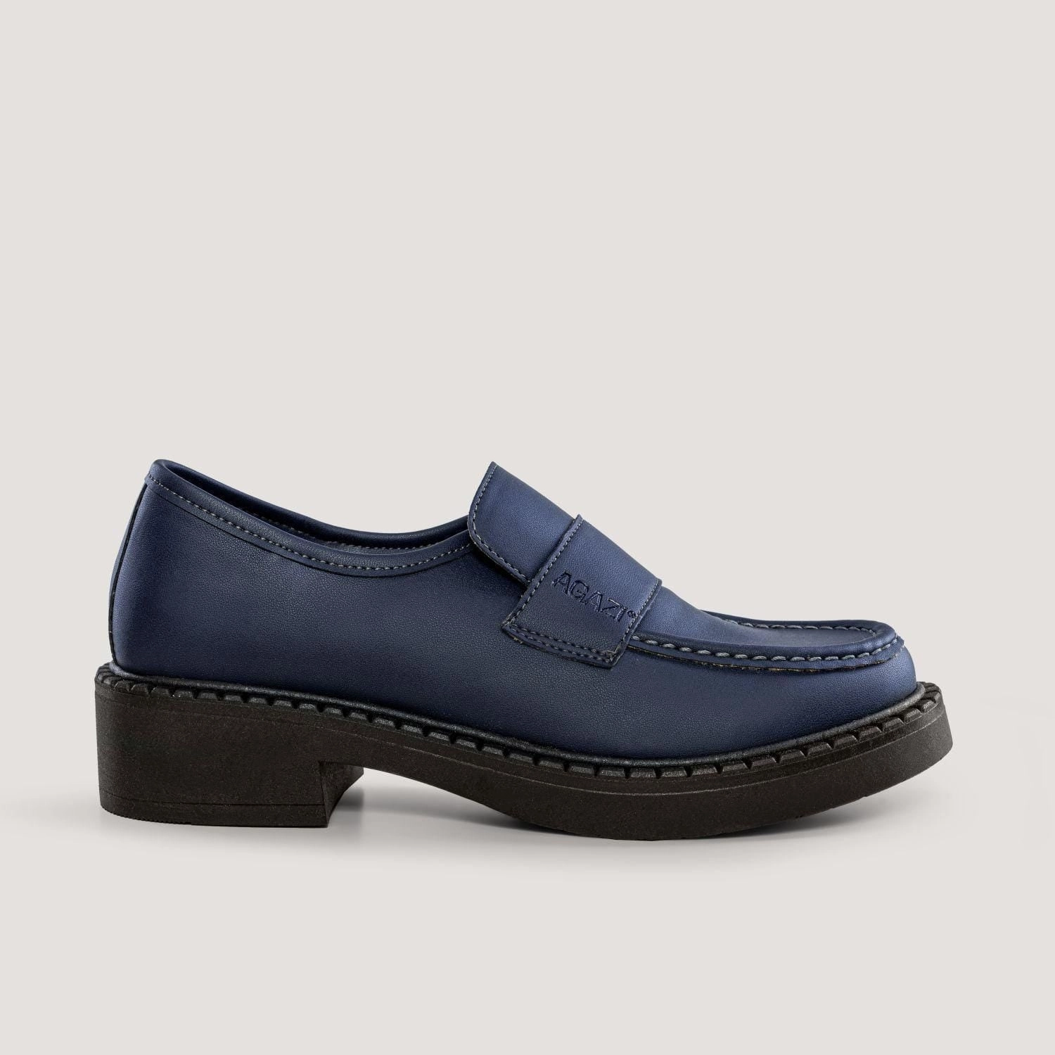 Gucci Monogram Loafers Diane Women's 3 in 1 Corn Leather Vegan Loafers | Navy Blue
