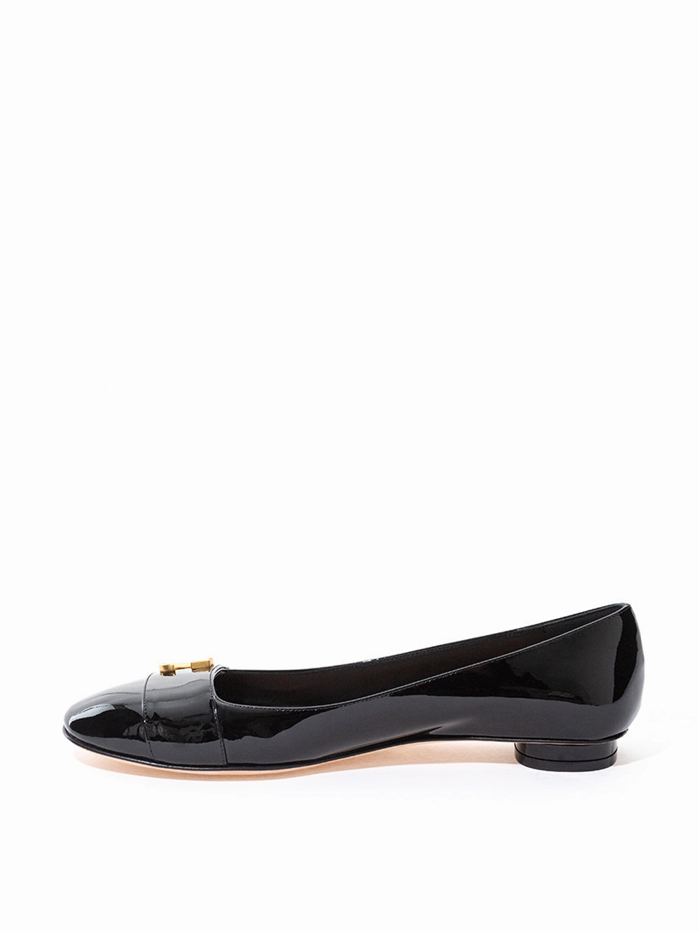 Shoes For Flat Foot Dior Elegant Black Patent Leather Ballerina Flats