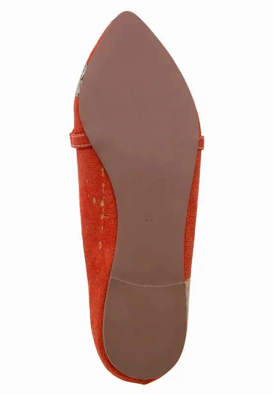 DOGO - Women Vegan Leather Orange Flat Shoes - Warner Bros Tom & Jerry Design Flat Bottom Cycling Shoes