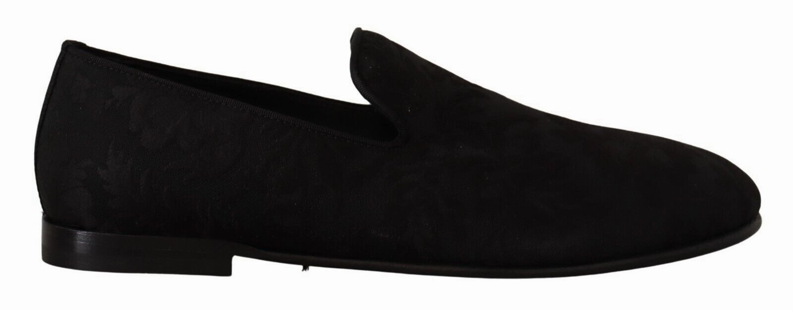 Loafers Ralph Lauren Dolce & Gabbana Black Jacquard Slippers Flats Loafers Shoes