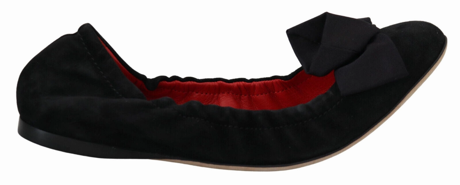 Dolce & Gabbana Black Suede Flat Slip On Ballet Shoes Waffle Racing Flat Moon Shoe 1972
