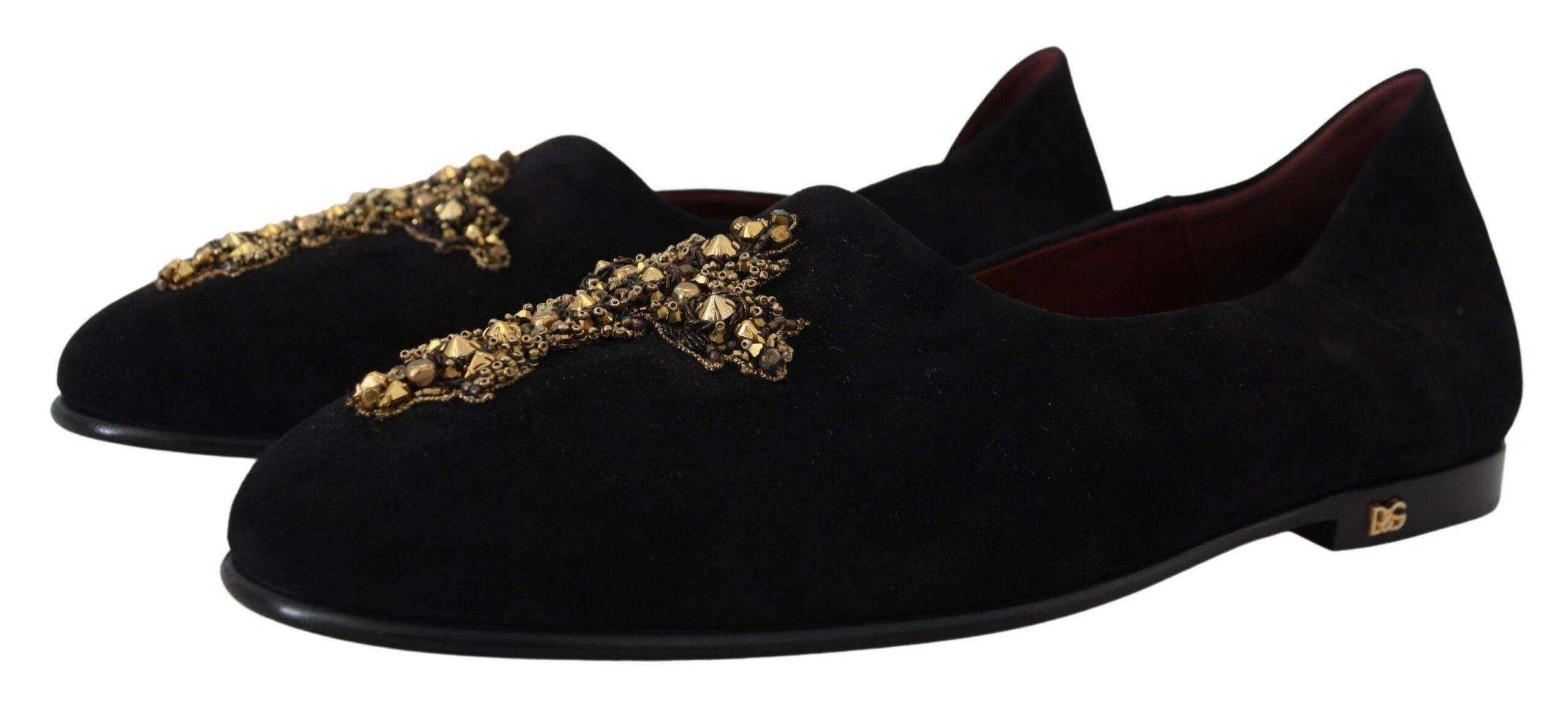 The Row Loafers Dolce & Gabbana Gold Cross Slip On Loafers