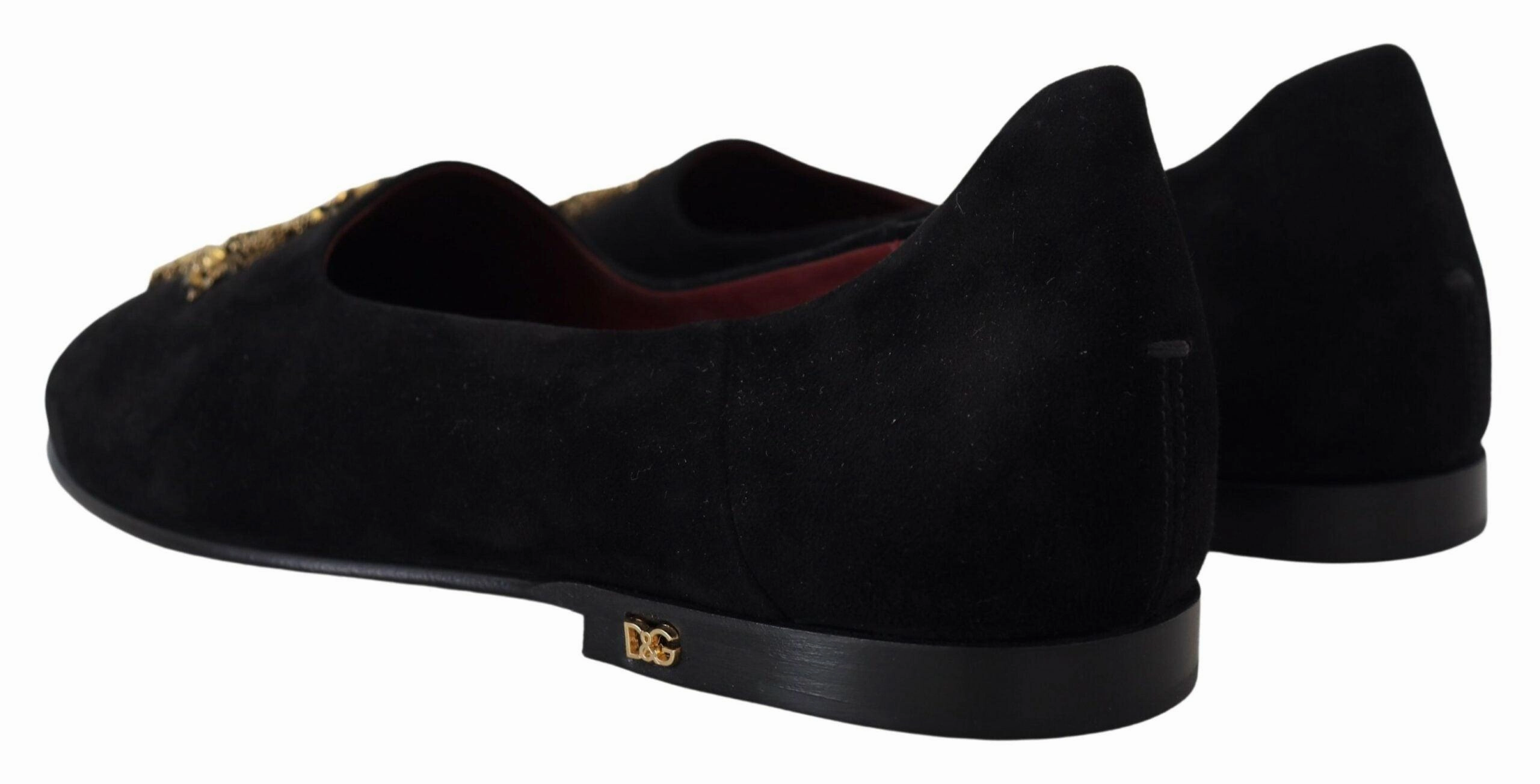 Loafers Extra Wide Dolce & Gabbana Gold Cross Slip On Loafers