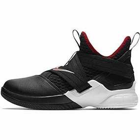 Hiking Shoes Asics Nike Youth Lebron Soldier XII (GS) AA1352 001 Black/White/Red (5.5 M US Big Kid)